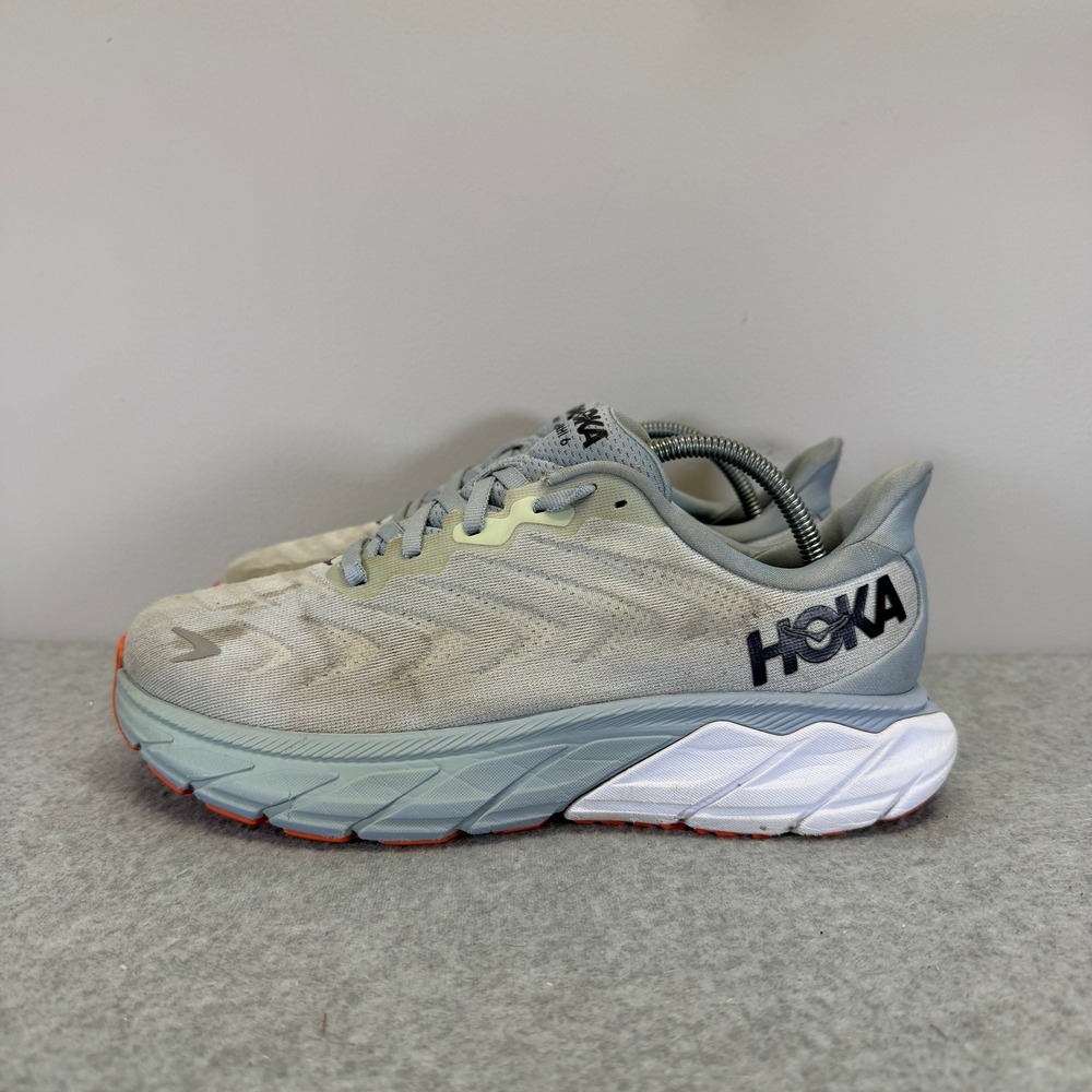 Hoka Arahi 6 Womens Shoes Size 7.5 Wide Blue Grey Running Sneakers 1123197